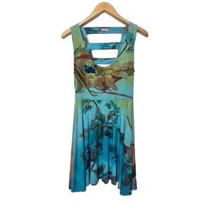 Bio Bao Tank Dress Women’s One Size Multicolor Floral Print Sundress Brazil